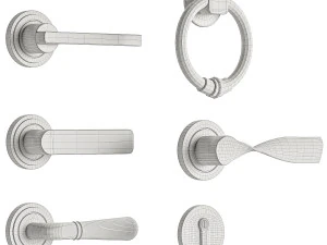 Set Classic Door 07 3D Model