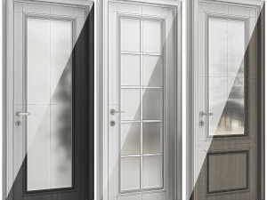 Set Classic Door 07 3D Model