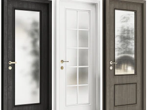 Set Classic Door 07 3D Model
