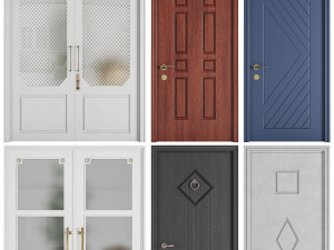 Set Classic Door 08 Modello 3D