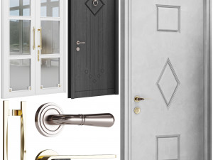 Set Classic Door 08 3D Модель