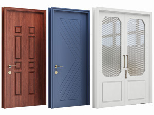Set Classic Door 08 3D Модель