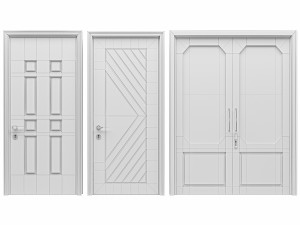 Set Classic Door 08 3D Модель
