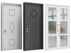 Set Classic Door 08 3D Модель