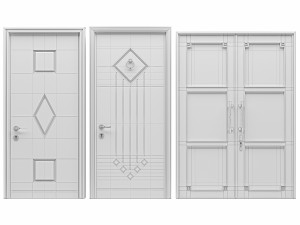 Set Classic Door 08 3D Модель