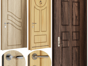 Set Classic Door 09 3D Модель