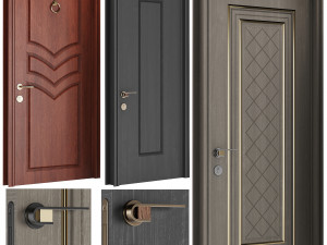 Set Classic Door 09 3D Модель