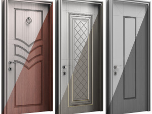 Set Classic Door 09 3D Модель