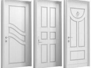 Set Classic Door 09 3D Model