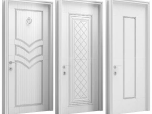 Set Classic Door 09 3D Model