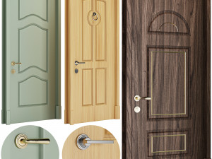 Set Classic Door 10 3D Model
