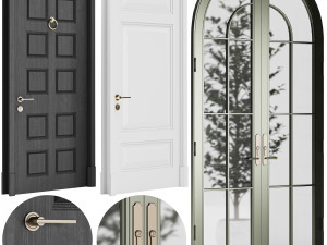 Set Classic Door 10 3D Model