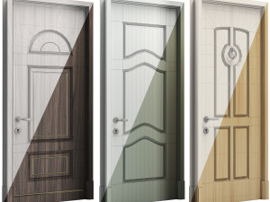 Set Classic Door 10 3D Model