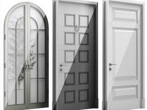 Set Classic Door 10 3D Model
