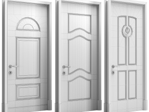 Set Classic Door 10 3D Model