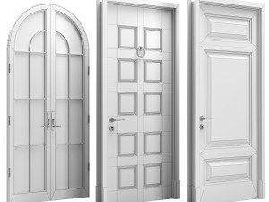 Set Classic Door 10 3D Model