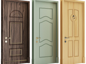 Set Classic Door 10 3D Model