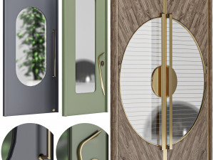 Set Technical Door 01 3D Model