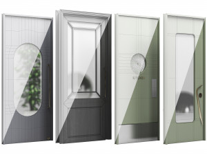 Set Technical Door 01 3D Model