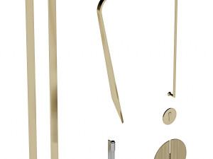 Set Technical Door 01 3D Model