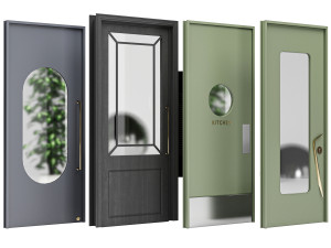 Set Technical Door 01 3D Model