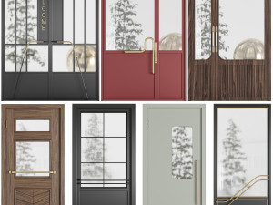 Set Technical Door 02 3D-Modell