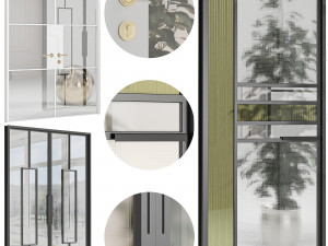 Set Technical Door 03 3D Модель