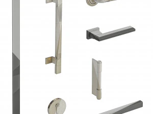 Set Technical Door 03 3D Model