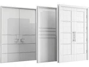 Set Technical Door 03 3D Model
