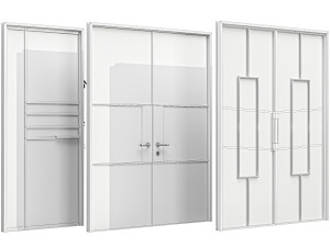 Set Technical Door 03 3D Модель