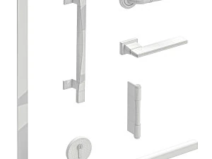 Set Technical Door 03 3D Model