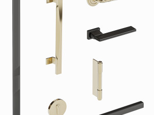 Set Technical Door 03 3D Модель