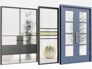 Set Technical Door 03 3D Модель