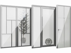 Set Modern Door 06 3D Model
