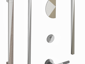 Set Modern Door 06 3D Model