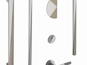 Set Modern Door 06 3D Model
