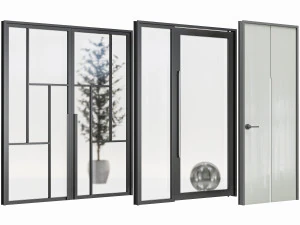Set Modern Door 06 3D Model