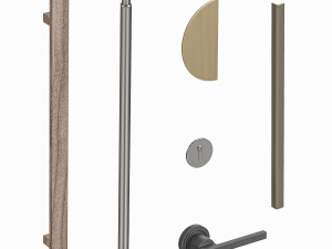 Set Modern Door 06 3D Model