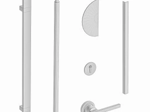 Set Modern Door 06 3D Model