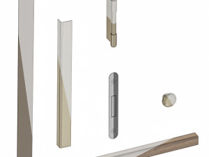 Set Modern Door 07 3D 模型