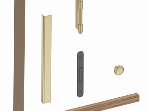 Set Modern Door 07 3D 模型