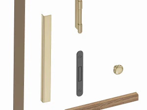 Set Modern Door 07 3D Model