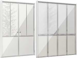 Set Modern Door 08 Modello 3D