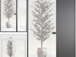 Set Modern Door 09 Modello 3D
