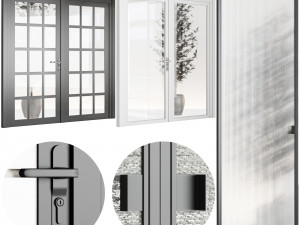 Set Modern Door 09 Modello 3D