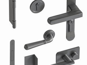 Set Modern Door 09 Modello 3D