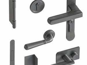 Set Modern Door 09 3D Model