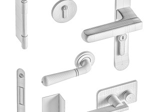 Set Modern Door 09 Modello 3D