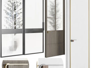 Set Modern Door 10 3D Model