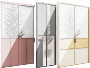 Set Modern Door 10 Modelo 3D